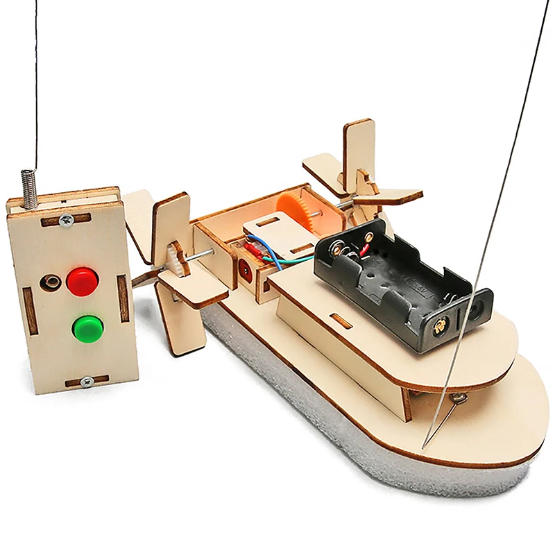 

DIY научные игрушки лодка с дистанционным управлением Детский обучающий эксперимент головоломка игрушка для развития детей