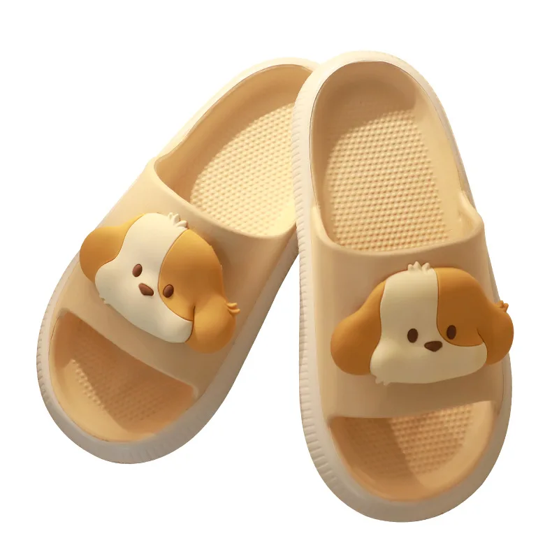 Cartoon Slippers Women Indoor Household Couple Men and Women Summer Stay At Home Cute Anti Slip Thick Soled Bathroom Slippers