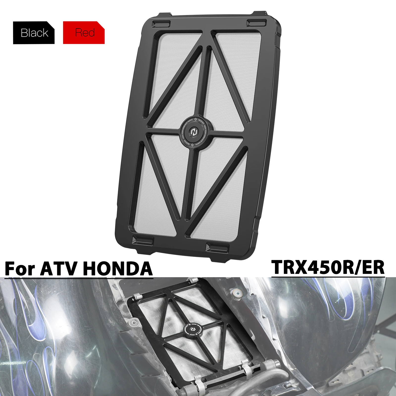 Крышка воздушного ящика NICECNC ATV 17217-HP1-900 для HONDA TRX450ER 2006-2014 TRX 6061-T6 алюминиевая