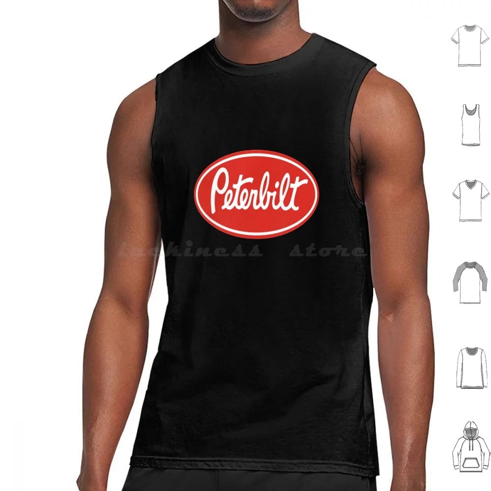 

New Peterbilt Truck Racing Logo Tank Tops Print Cotton Daf Truck Western Star Truck Peterbilt Kenworth Cummins Hino