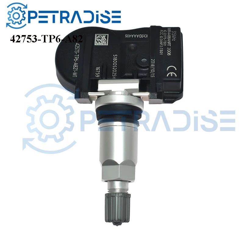 Новый датчик давления в шинах TPMS для Honda Accord Crosstour CR-V 10-15 автозапчасти OEM 42753-TP6-A82