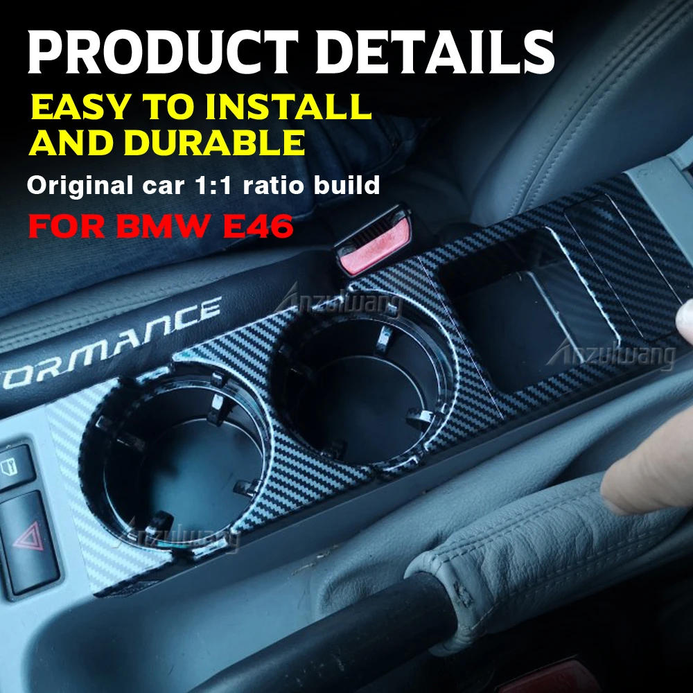 

For 1999-2006 BMW E46 3 Series Dual Hole Car Front Center Console Storage Tray Box Coin + Cup Drink Holders 51168217957