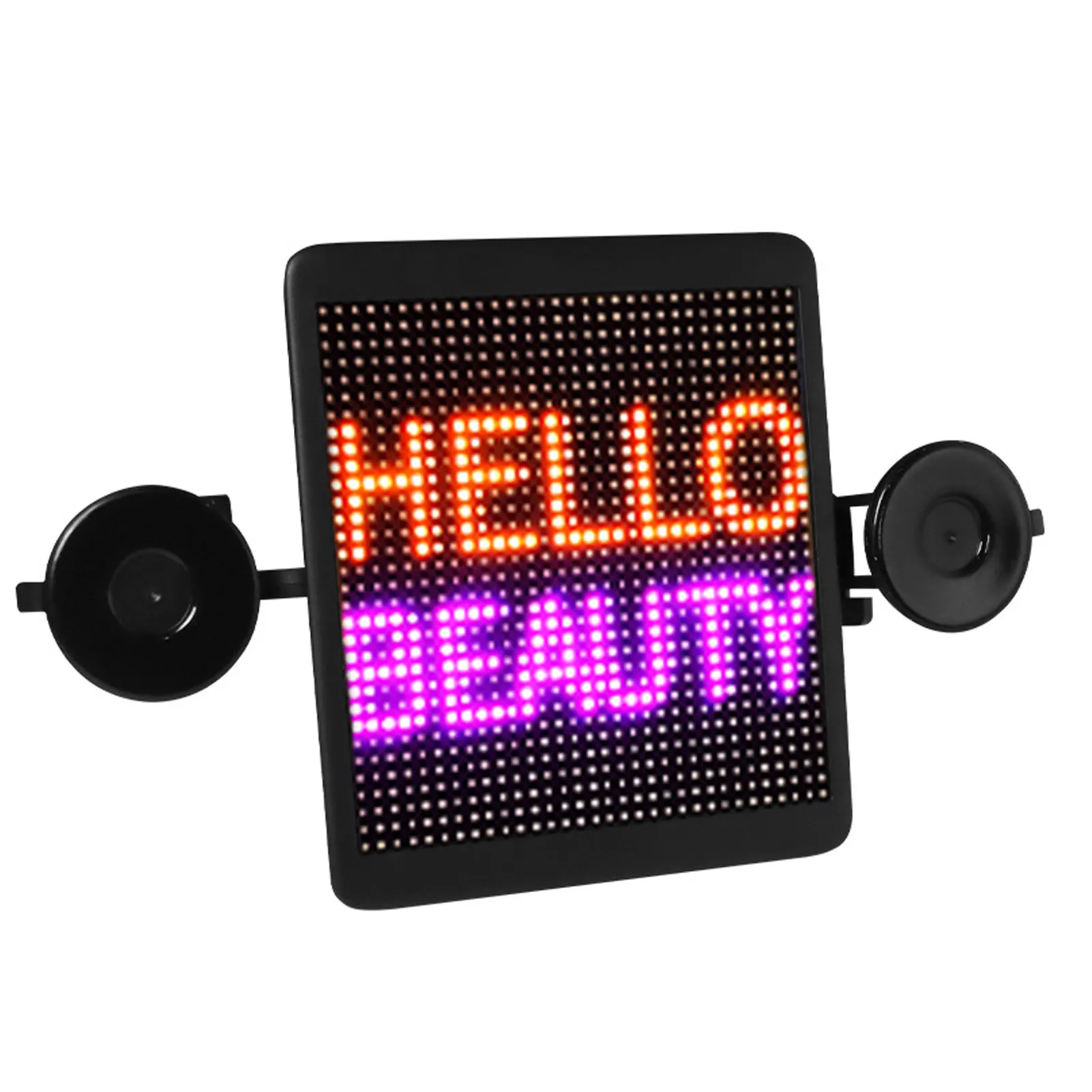 Car DIY LED Display Car Bl  uetooth Voice Interact AD DisplayScreen Car Accessories Chinese and English Product Description