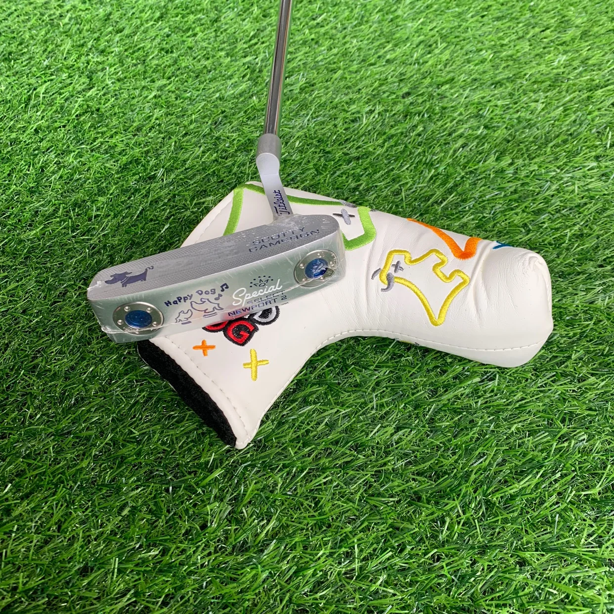 

Men Happy Dog 2.0 Black Silver Golf Putter 32/33/34/35 Inches Golf Clubs for Right Hands