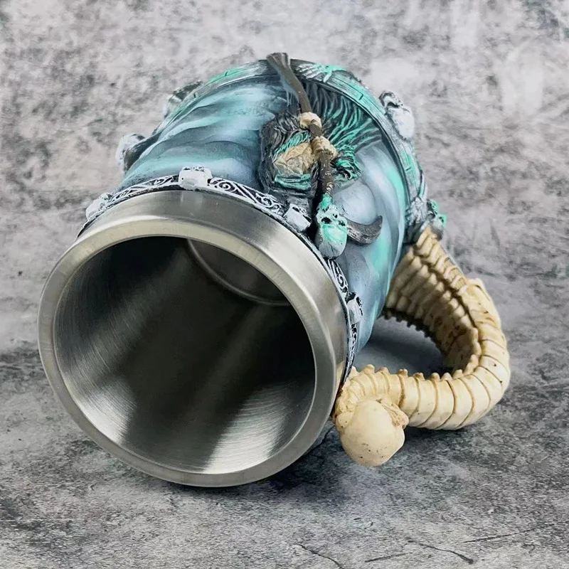 Кружка-жнец Grim Reaper 304 из нержавеющей стали и смолы кофейная чашка с пивом стеином