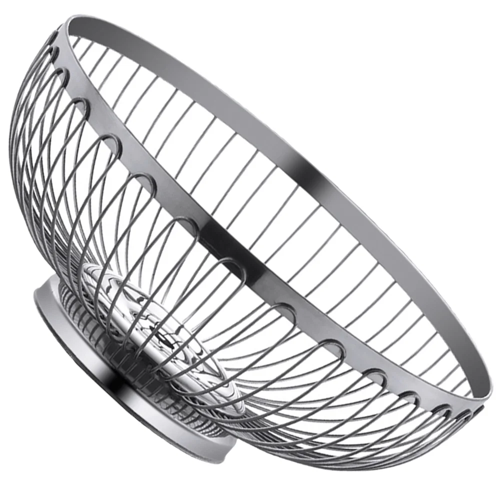 

Egg Basket Outdoor Vegetable Fruit Kitchen Stainless Steel Bowl Counter Wire Make Tea Storage Baskets