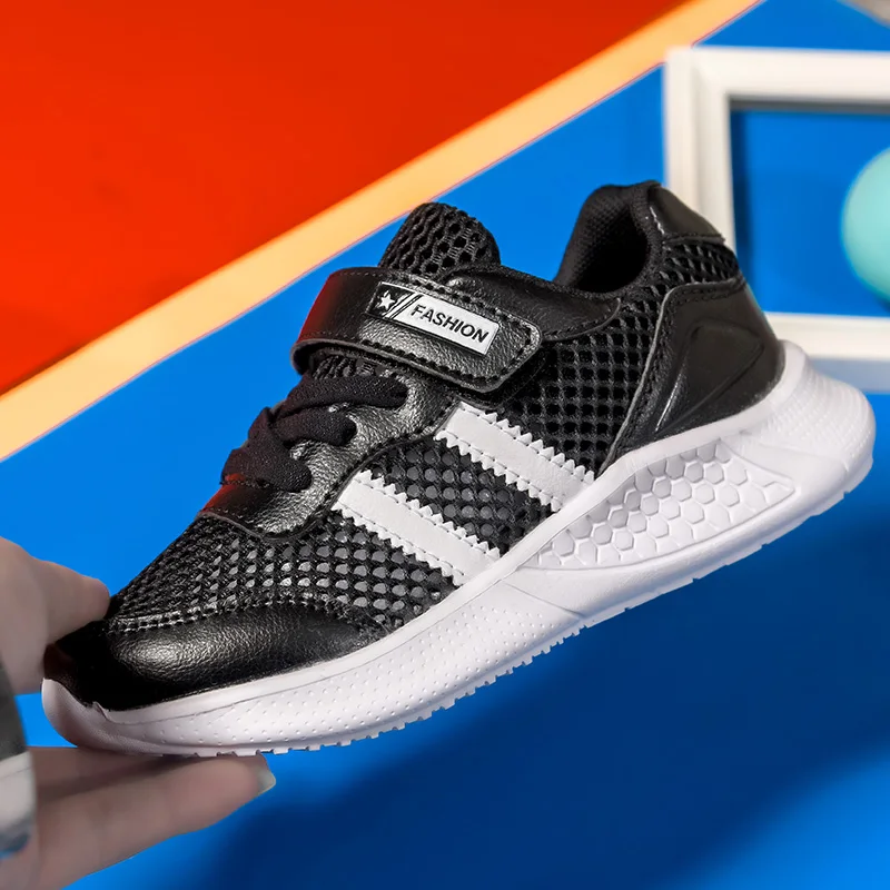 

Детские кроссовки для бега, Белая обувь для мальчиков и девочек, весенние дышащие сетчатые кроссовки, детская спортивная обувь для бега, ажу...