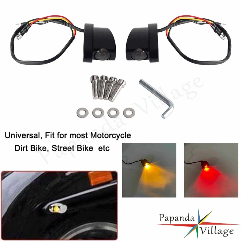 

Motocycle 8mm LED Turn Signal Light Flashing Indicator Blinker Lamp For Harley Touring Dyna Sportster Street Softail Universal