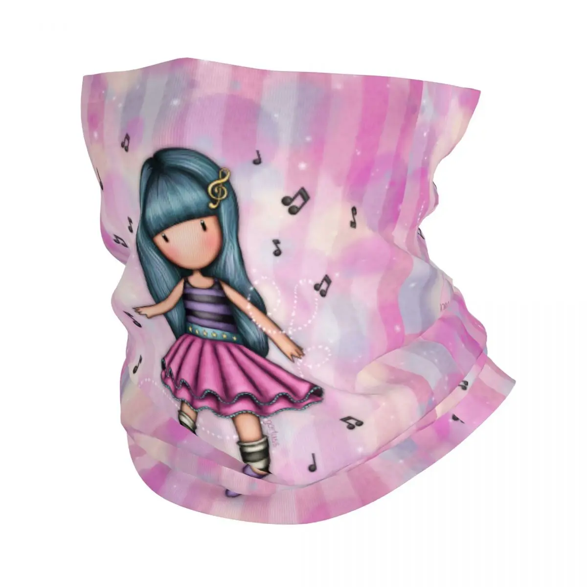 

Santoro Gorjuss Anime Girl Bandana Neck Gaiter UV Protection Face Scarf Cover Women Men Headband Tube Balaclava