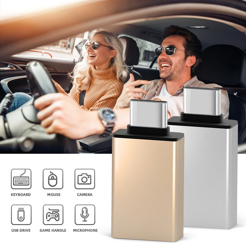 

USB 3.0 to Type C OTG Adapters USBC Male to USBA Female Converter Micro 5Pin Connector for Samsung Xiaomi Huawei iPhone Macbook