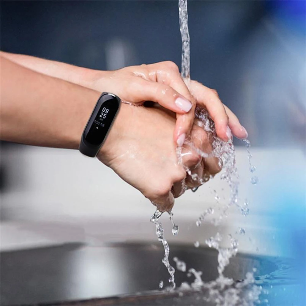 Фото Ремешок силиконовый для Mi Band 7 6 5 4 3 2, спортивный сменный Браслет для наручных часов Xiaomi Mi Band 5 №4