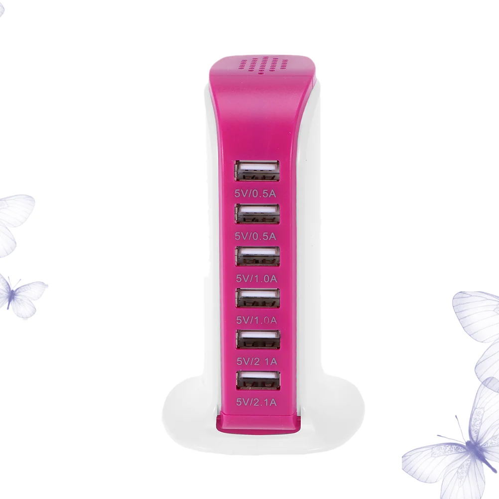 

Rosy 30W Multi 6 Port USB 6A Rapid Charging Station Desktop Travel Hub (UK Plug)