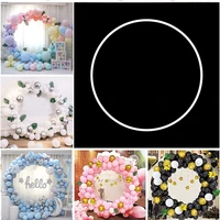 round wedding balloon arch hoop stand wedding arch decorations plastic bow of balloon frame stand for birthday event party decor