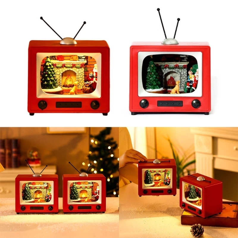 

Music Box with Animated Snowman Festival, Tabletop Decor with Sound Effects, Tabletop Decoration