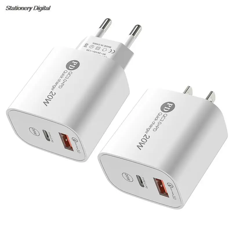 Зарядное устройство PD с USB, 20 Вт, Quick Charge 3,0, адаптер для ...