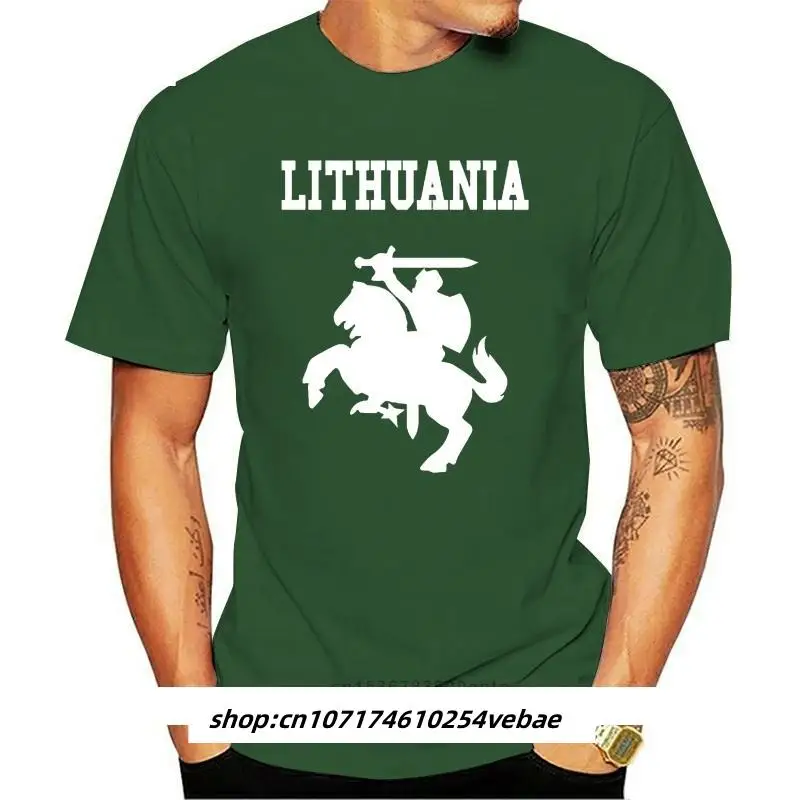 

Tyburn Lithuania Coat of Arms Creative Men's T-Shirt T Shirt Men 2019 New Short Sleeve O Neck Cotton Casual Top Tee