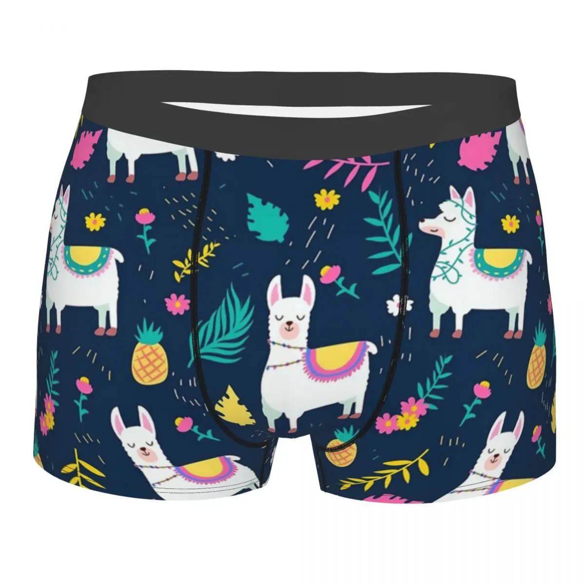 

Men Cute Animal Pineapple Underwear Funny Boxer Briefs Shorts Panties Male Soft Underpants Polyester Print