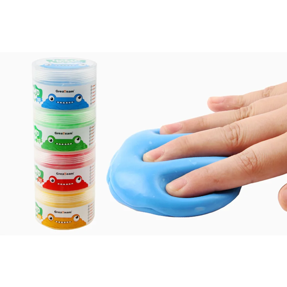 

4 PCS Resistive Hand Exercise Kit Kids Educational Toys Discovery Putty Hand Squiz Toys Puzzle STherapy Putty Set Putty Kids