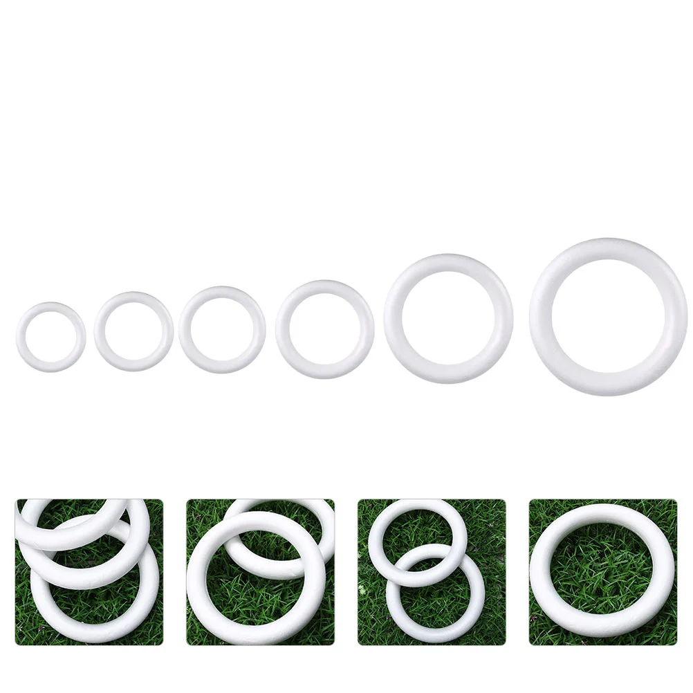 

6pcs Wreath Craft Circle DIY Wreath Circle DIY Wreath Round Ring for Wedding Festival