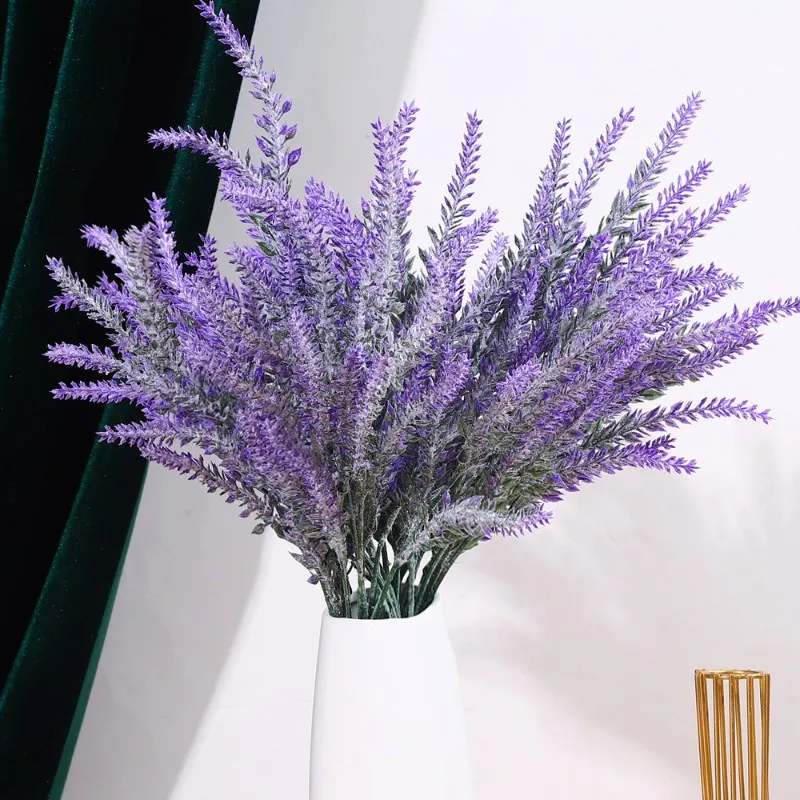 

Artificial Flowers Romantic Provence Lavender Christmas Fake Plants Wedding Decoration Home Garden Vase Table Flower Decoration