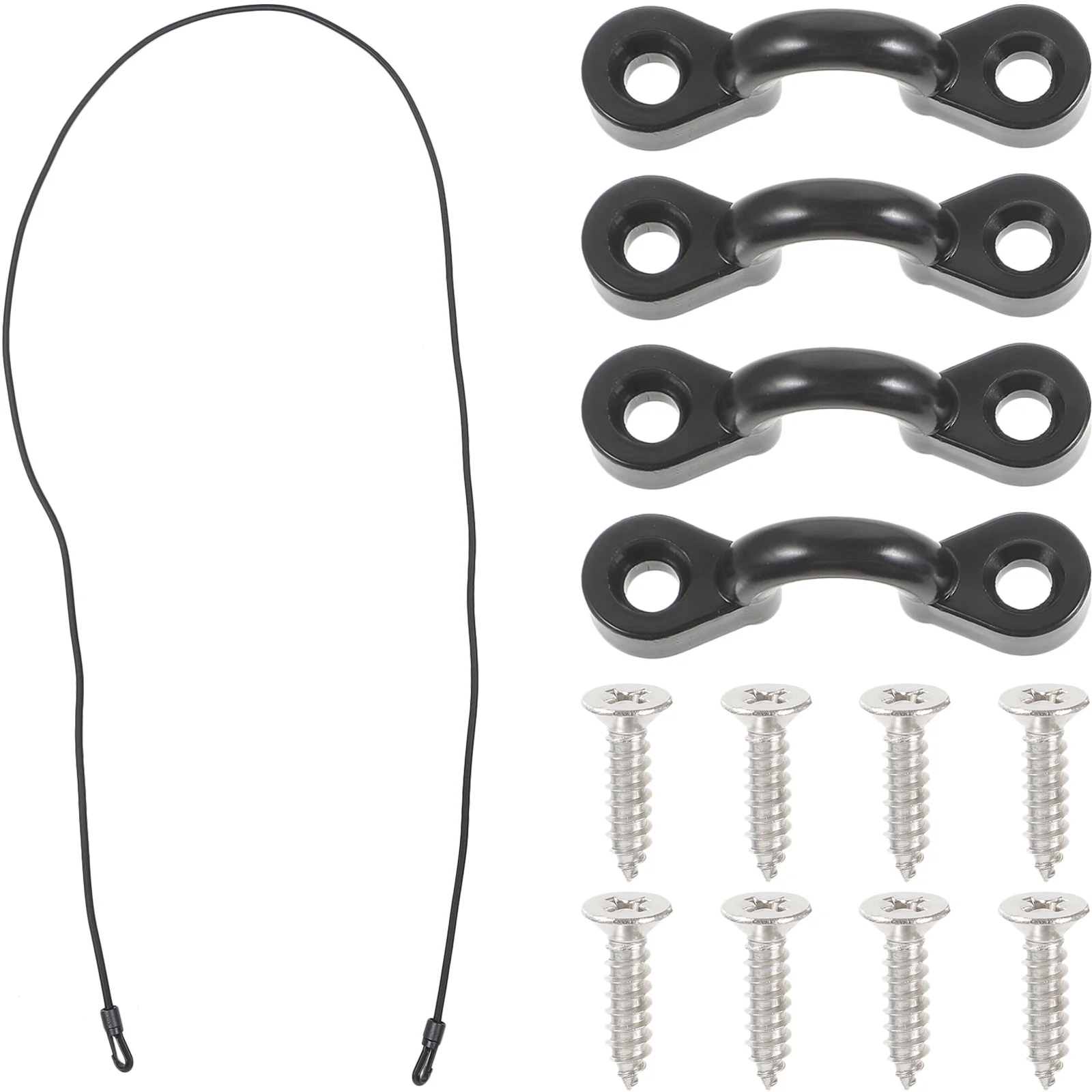 Elastic Paddle Straps Holder Fixed Buckle Dock Hooks Mooring Rope Bungee Kit