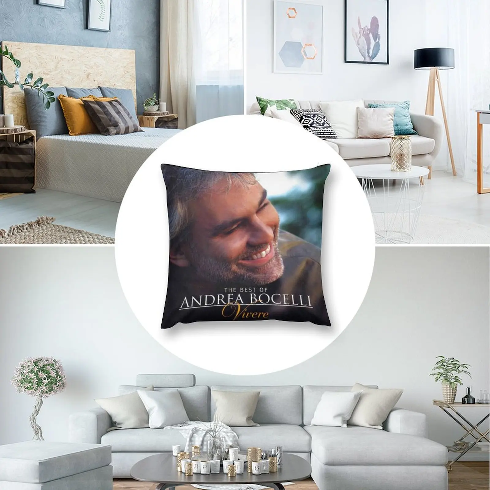 Лучшие из Андреа Бочелли диванная подушка рождественские украшения 2025 наволочки