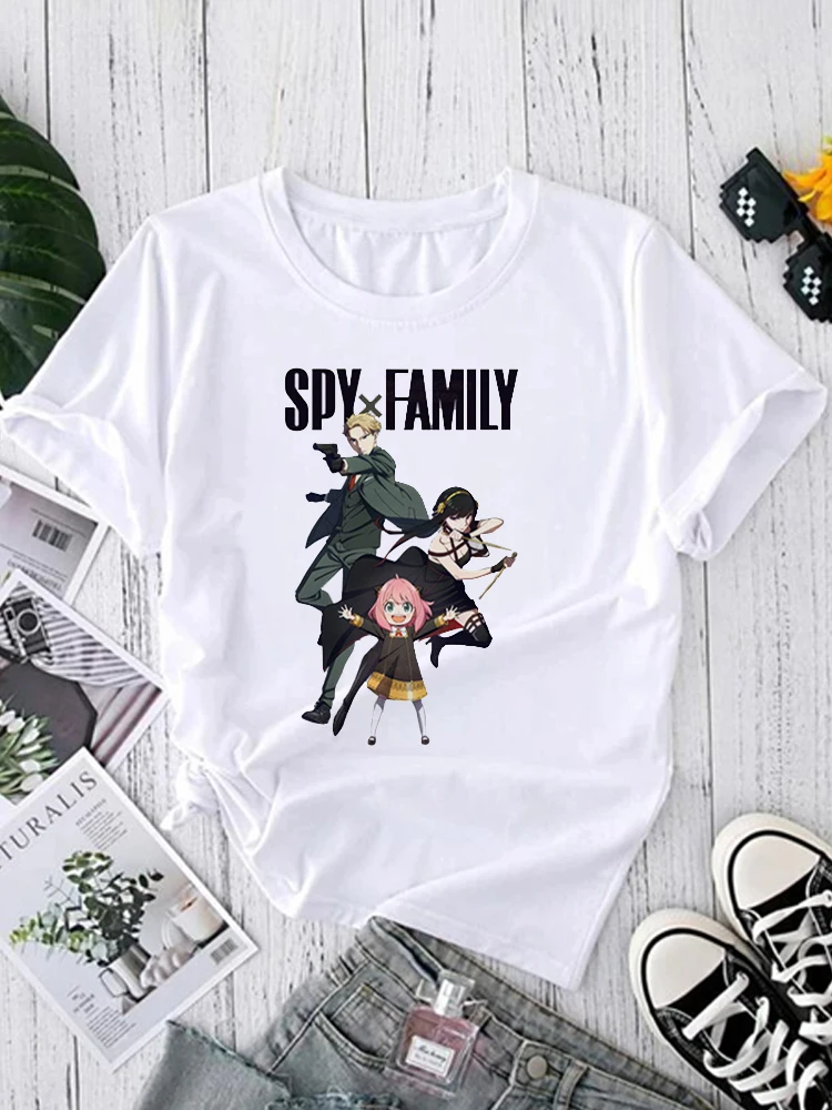

Женская футболка с графическим принтом Spy X Family, Повседневная футболка унисекс, летний топ для девушек