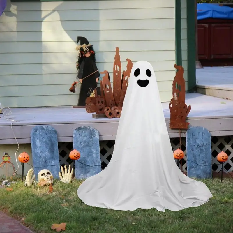 ity duch oświetlony Halloween dekoracja ogrodowa biały z tkaniny do dekoracji na zewnątrz
