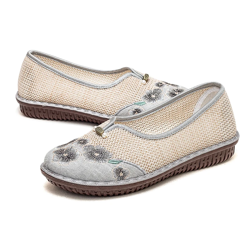 

Туфли ханьфу в китайском стиле, туфли с вышивкой, увеличивающие рост, женские туфли на плоской подошве, 2022