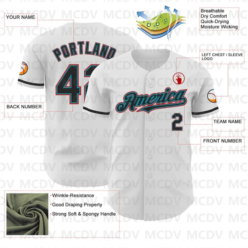 Футболка бейсбольная унисекс темно-синего цвета с 3D принтом