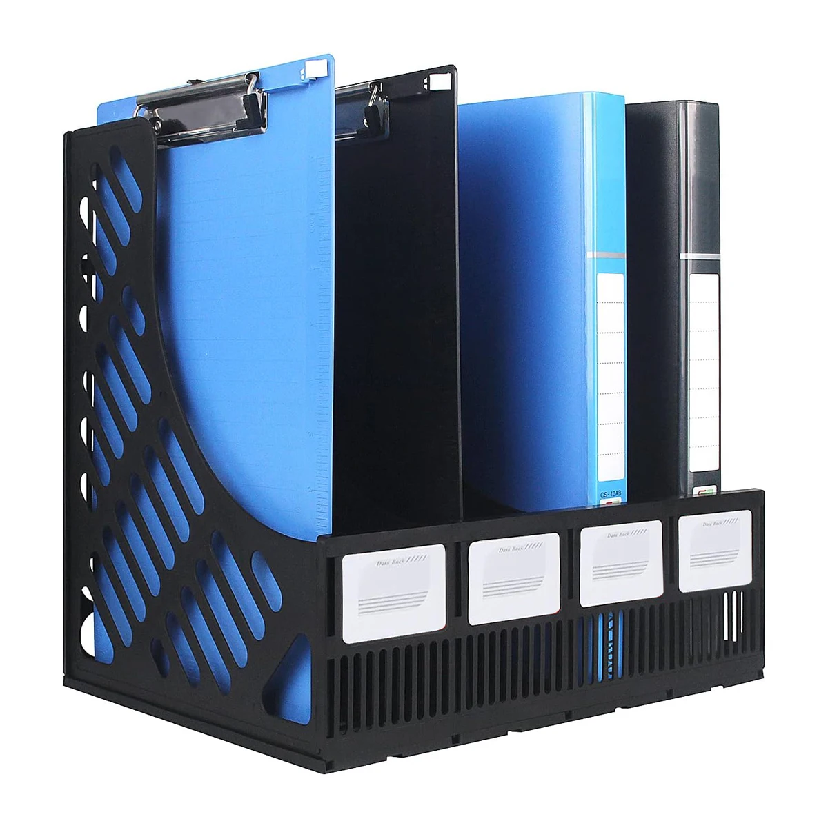 

Пластиковый Настольный Органайзер Для Журналов, Держатель Для Журналов С 4 Секциями, Офисная Папка Для Файлов