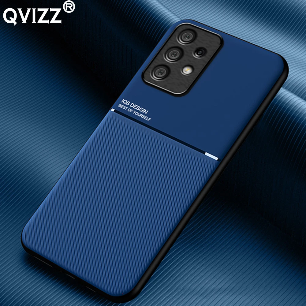 

Luxury Leather Case For Samsung Galaxy A23 5G Car Magnetic Holder Shockproof Soft Edges Hard Phone Cover SamsungA23 GalaxyA23