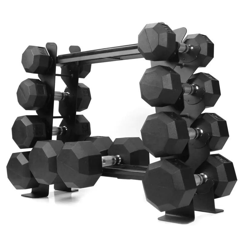 

Heavy-duty Dumbbell Rack – Dumbbell Storage Rack, Holds up to 400 Lbs. – 2 Tiers Rack, Ideal for 5-30 Lbs. Dumbbells – Com