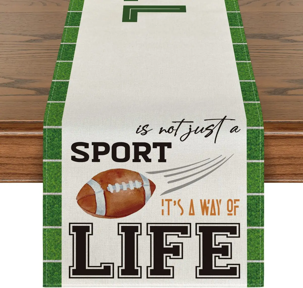 

Sport Rugby Field Football Print Table Runners Flag Dining Tablecloths Home Wedding Holiday Party Decoration Table Cover Mats