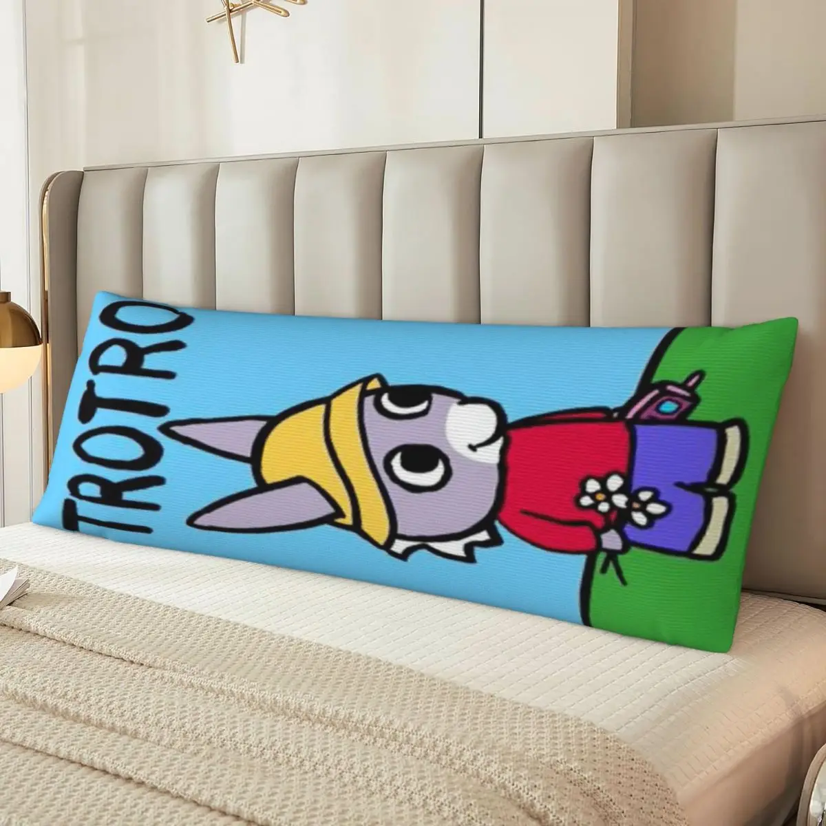 Наволочка Длинная с мультяшным принтом Trotro (10) 20 х60 дюймов яркие цвета подарок на