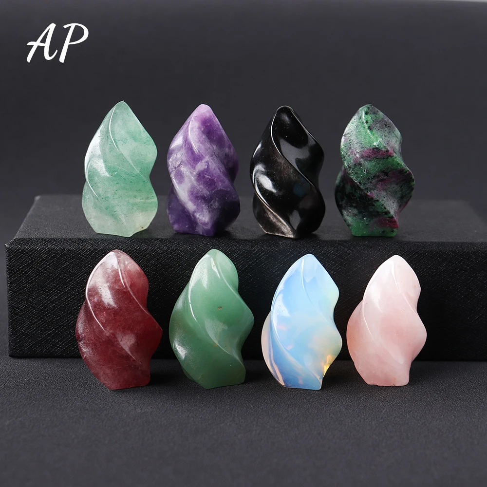 Статуя ффонарь ря из натурального кристалла резьба розового кварца ручная