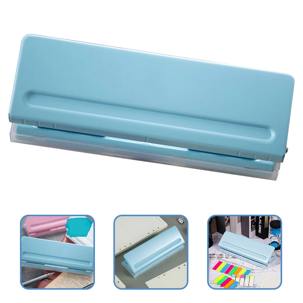 

Paper Hole Punch Puncher Six-holes Ring Binder Manufacturing Machine Desktop Manual Metal Loose Leaf Hand Tools