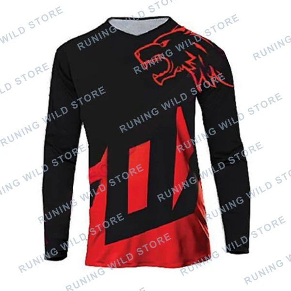 

2022 DH Motocross larga a Cross-country montar de verano manga en motocicleta cuesta abajo Jersey mtb mo cycling jersey