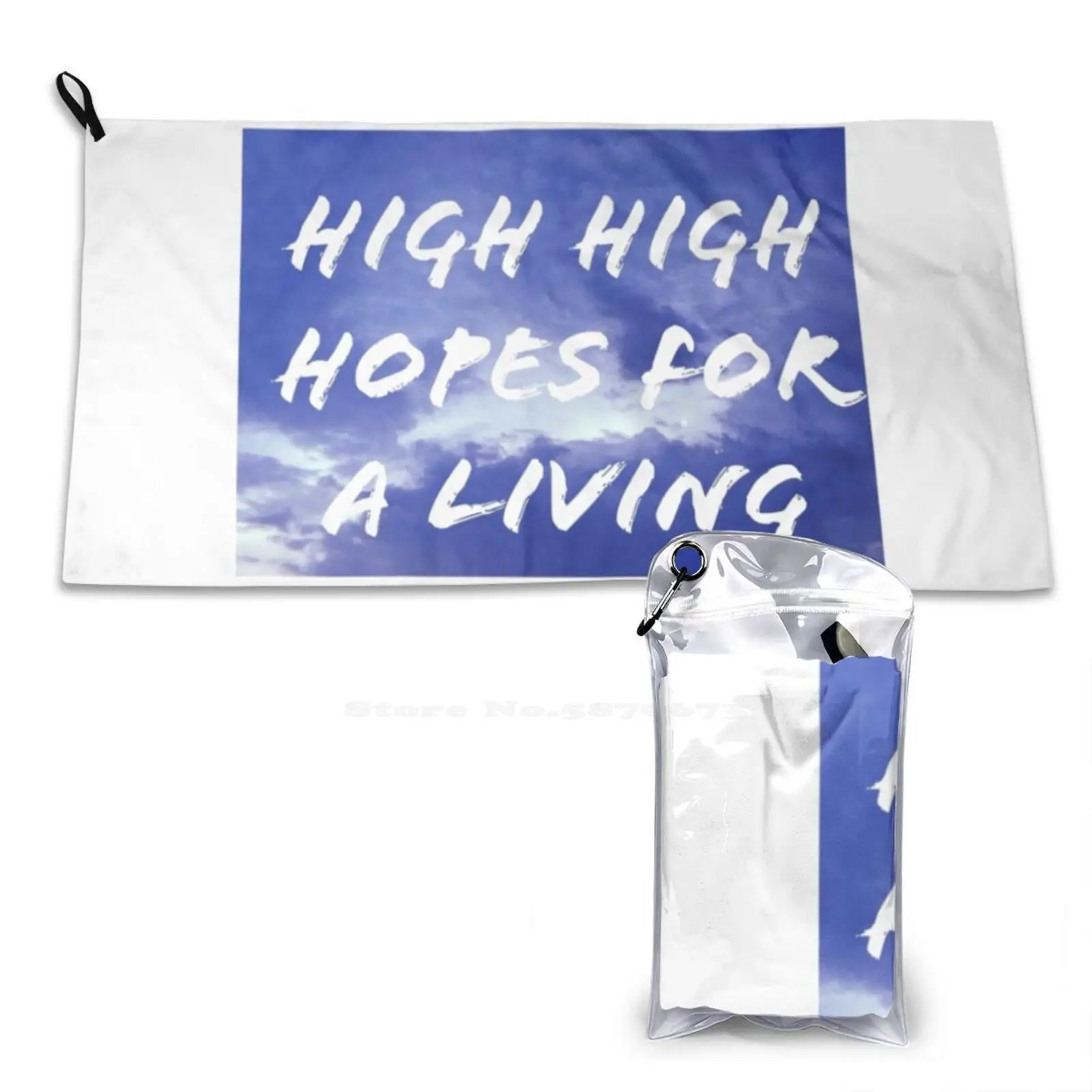 Спортивное мягкое полотенце с 3D рисунком High Hope популярные полоски песен музыки