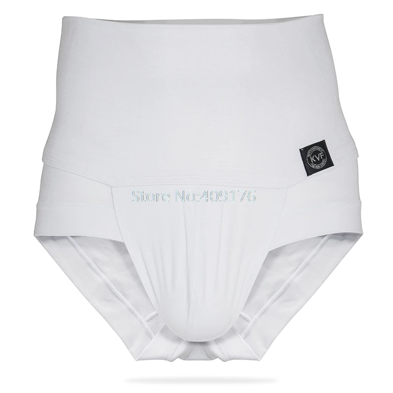 Men Control Panties Slimming High Waist Body Shaper Cotton Underwear Tummy Trimmer Abdominal Briefs