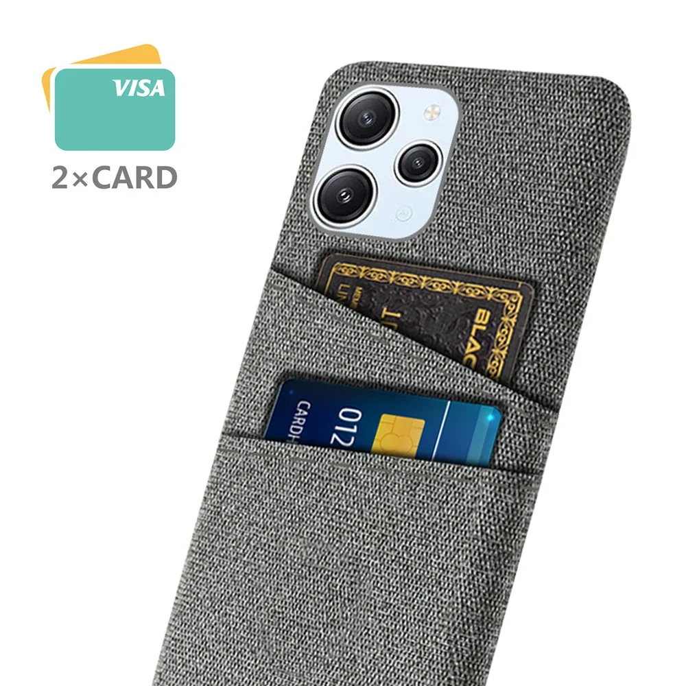 Роскошный тканевый чехол с двумя отделениями для карт Redmi 12 4G 6 79 &quot23053RN02A 23053RN02Y