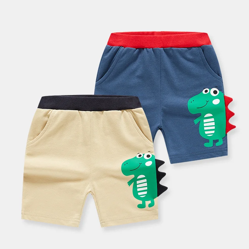

Summer Kids Boy Shorts Cotton Boys' Shorts Baby Casual Cartoon Solid Sport Style With Pocket Pants Outwear Boy Shorts