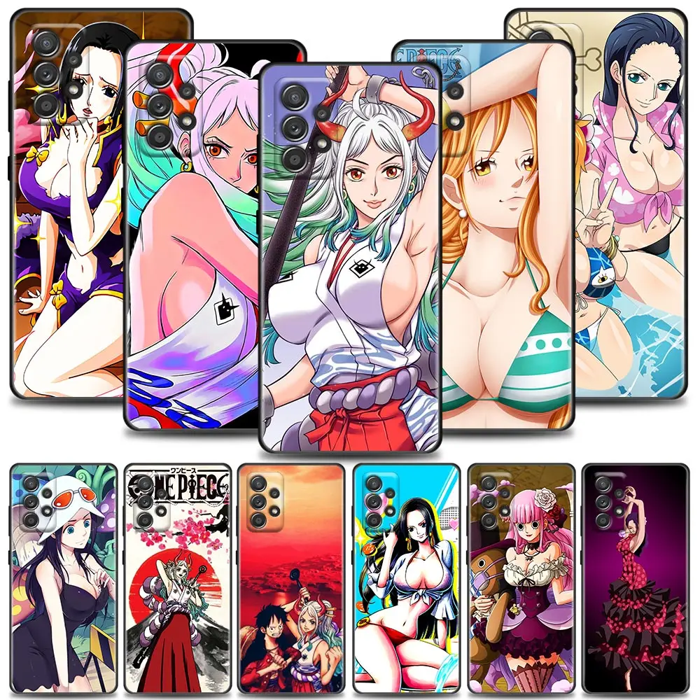 

One Piece Phone Case For Samsung Galaxy A72 A52 A42 A32 A22 A21s A02s A51 A71 A31 A11 A01 5G Cases Yamato Sexy Girl Robin Anime