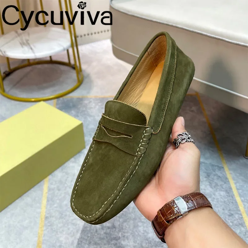 Дизайнерская обувь для мужчин повседневная на плоской подошве с квадратным