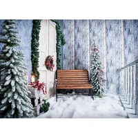 shengyongbao thick cloth wood christmas backgrounds for photography winter snow gift baby newborn portrait photo backdrop