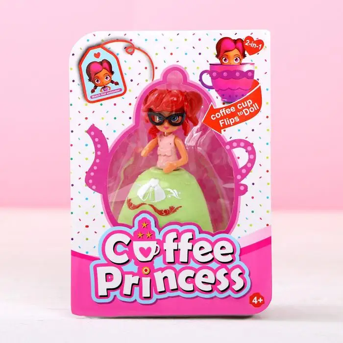 Кукла Лиза с юбочкой трансформируется в чашку МИКС|Куклы| |