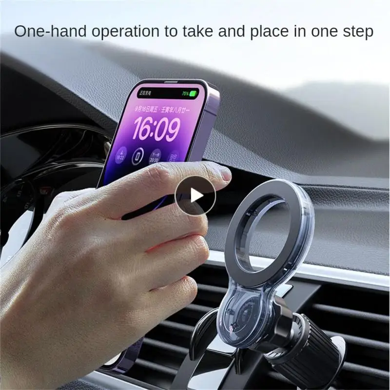 

Black Navigation Phone Rack Mobile Phone Bracket Mobile Phone Accessories Magnetic Car Phone Holder Mobile Phone Holders