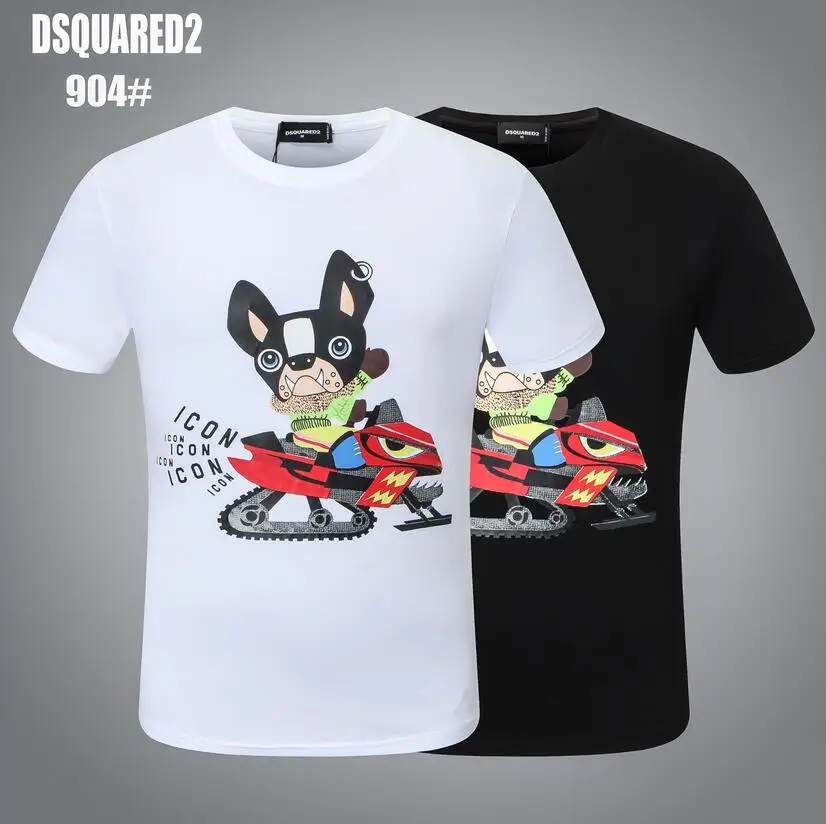 Dsquared2 Summer street women/menT-shirt casual short-sleeved men's T-shirt fashion cotton short sleeve