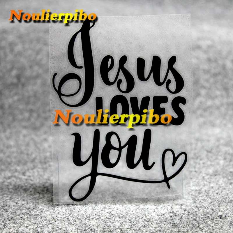 

Creative Car Sticker Jesus Loves You Sticker Die Cut Car Bumper Trunk Window Racing Motorcycle Helmet Reflective PVC Vinyl Decal
