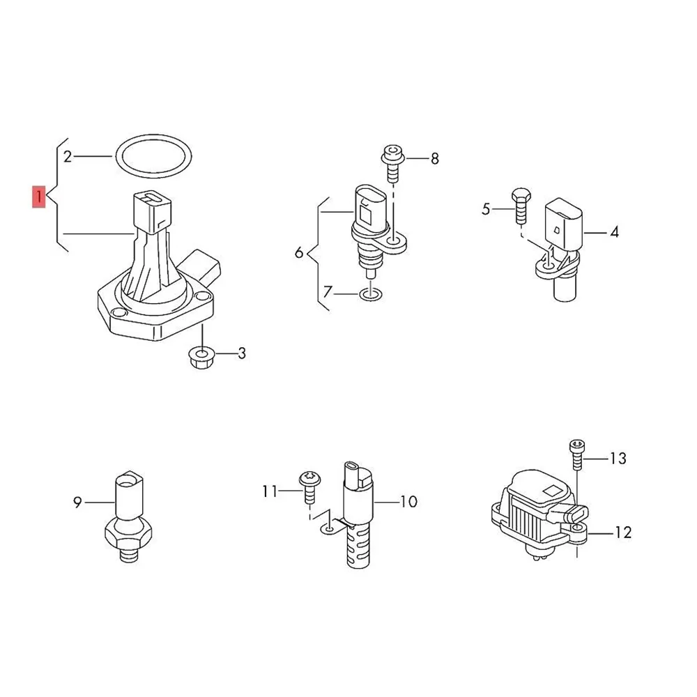 04E 907660 C Датчик уровня моторного масла для 1.4L VW Golf Jetta Tiguan Audi A3 Q2 Q3 SEAT Skoda Octavia Rapid Karoq
